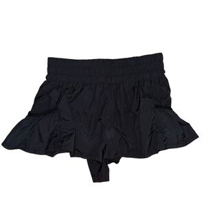 FREE PEOPLE Women’s Black Running Shorts with Pockets YXL